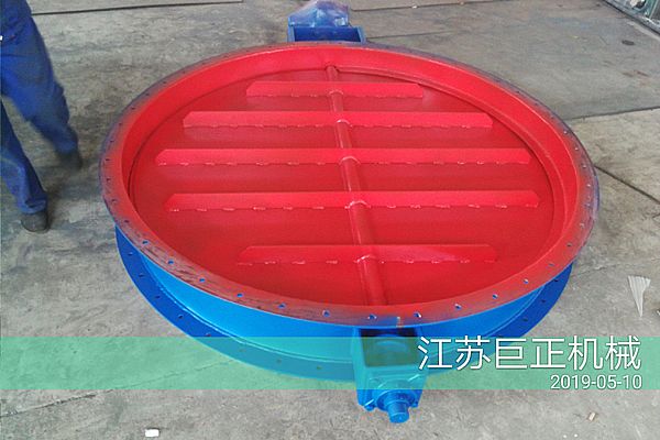 圓形擋板門（直徑150cm），順利完工