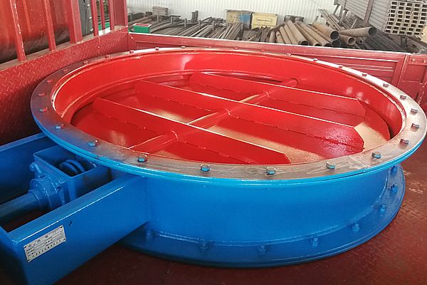 圓形擋板門（直徑250cm）制作完工，驗(yàn)收合格了
